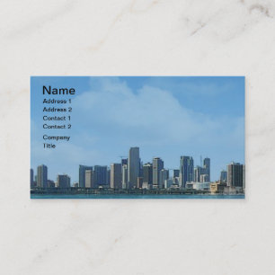 Miami Skyline Business Card