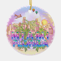 Miami Florida Ornament