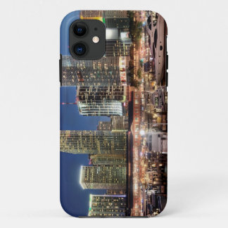 Miami skyline city in Florida iPhone 11 Case