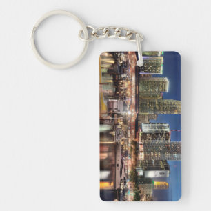 Miami skyline city in Florida Keychain