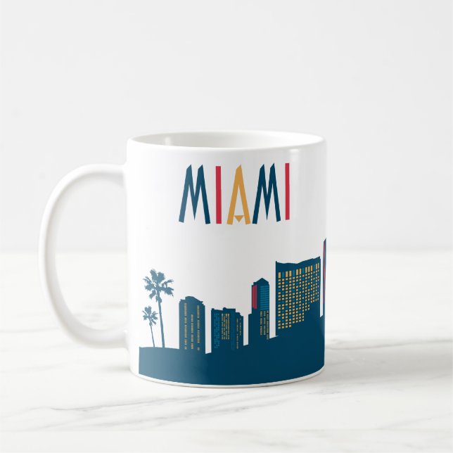 Miami Skyline Coffee Mug (Left)