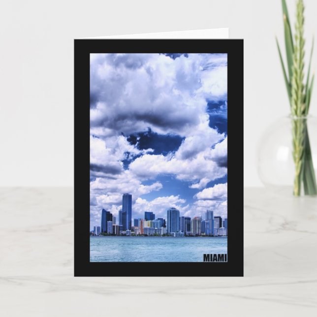 Miami skyline - Greeting Card (Front)