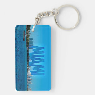 Miami Skyline Keychain