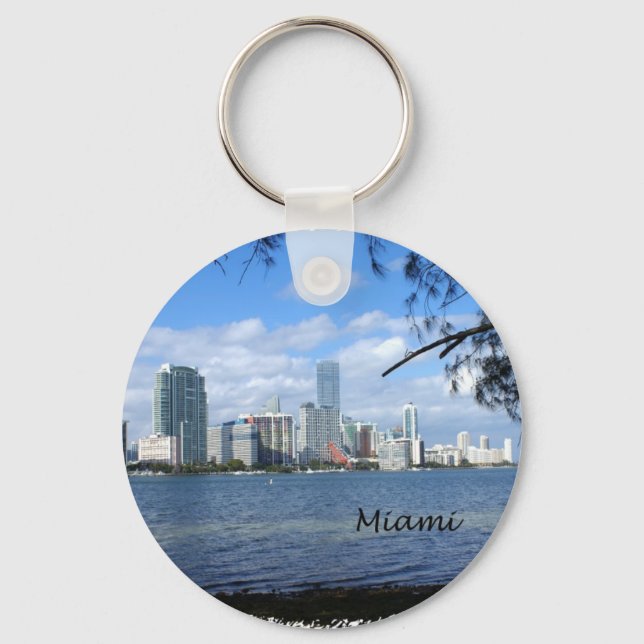 Miami Skyline Keychain (Front)
