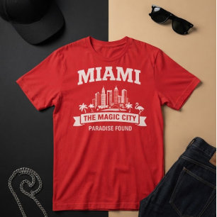 Miami Skyline Magic City Graphic T-Shirt