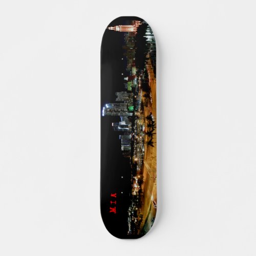 Miami Skyline MIA SKATE DECK CUSTOMIZE IT Skateboard Deck