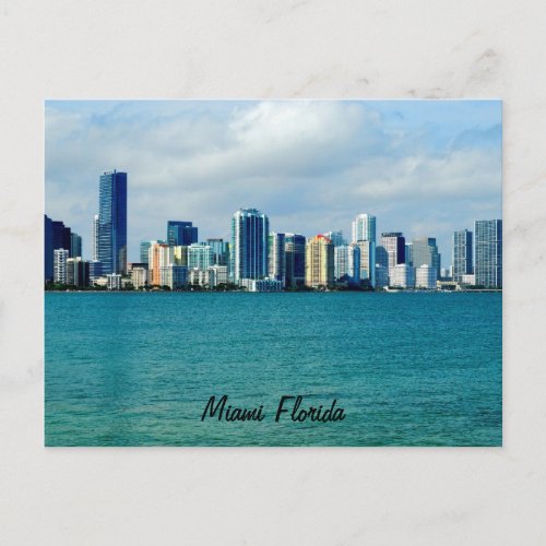 Miami Skyline Post Card