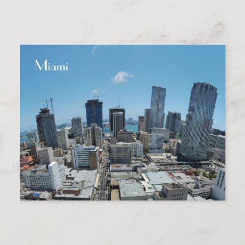 Miami skyline _ Post card