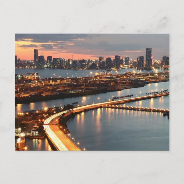Miami Skyline Postcard (Front)