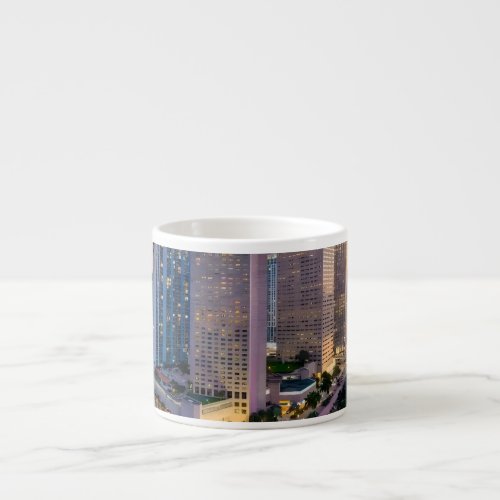 Miami Skyline Sunset with InterContinental Hotel Espresso Cup