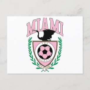 Miami Soccer Varsity Style Holiday Postcard