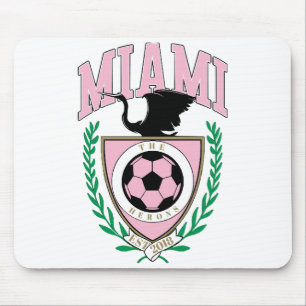Miami Soccer Varsity Style Mouse Pad