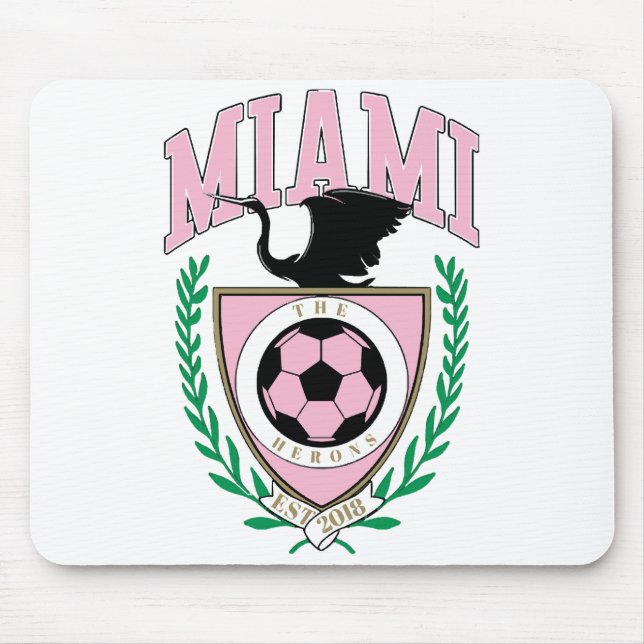 Miami Soccer Varsity Style  Mouse Pad (Front)