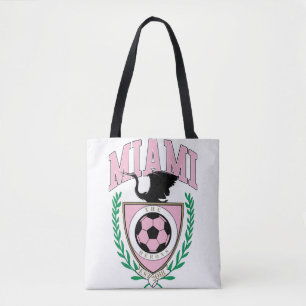 Miami Soccer Varsity Style Tote Bag