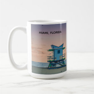 Miami South Beach Florida Life Guard Ocean Coffee Mug