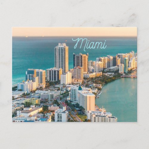 Miami South Beach Ocean View Postcard