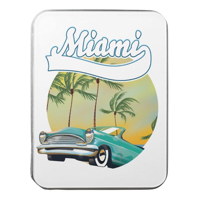 Miami Sunset logo Jigsaw Puzzle (Lid Vertical)