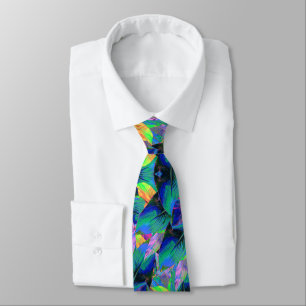 Miami Tree Leaves Neck Tie