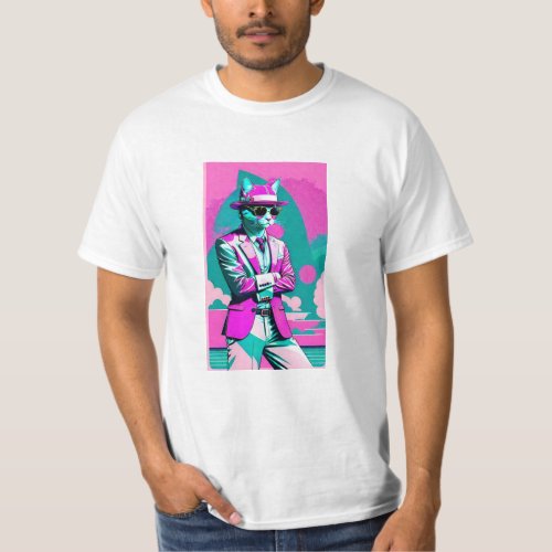 Miami Vice Cat  T_Shirt