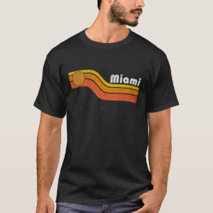 Miami - Vintage Men Women 70s 80s Graphic Cool Ret T-Shirt