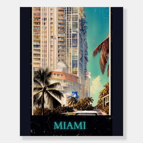 Miami vintage poster 