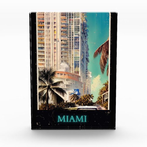 Miami vintage poster By CallisC Photo Block
