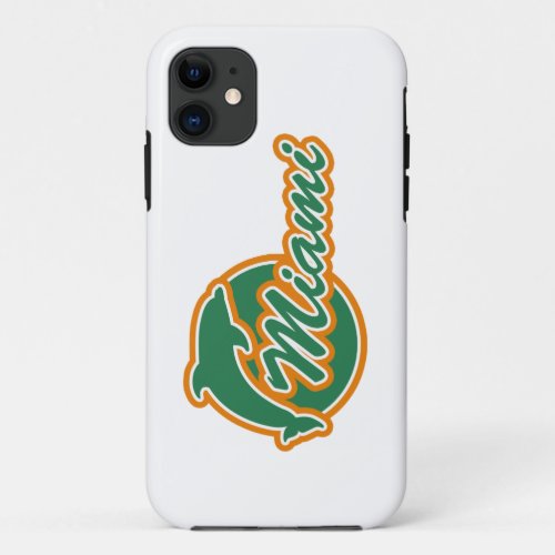 Miami with Dolphin iPhone 5 Cover