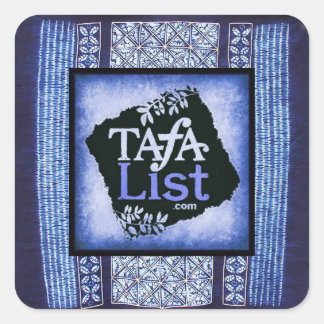 Miao Indigo Tie-Dye #5 Square Sticker