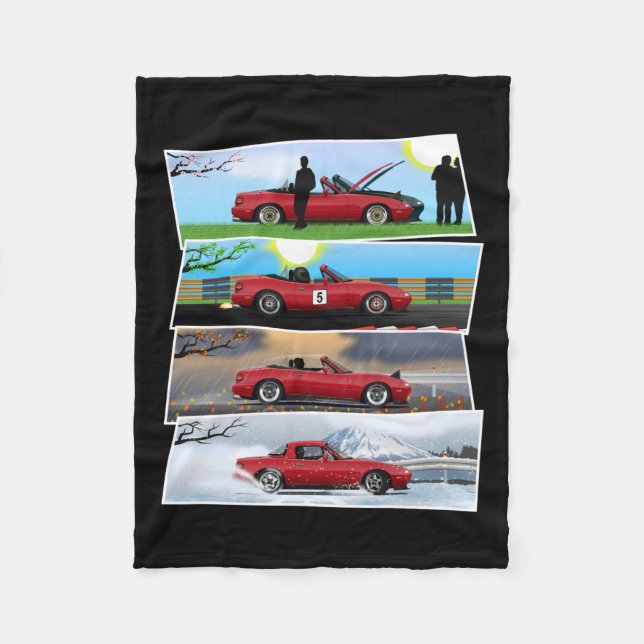 Miata All Season Fleece Blanket (Front)