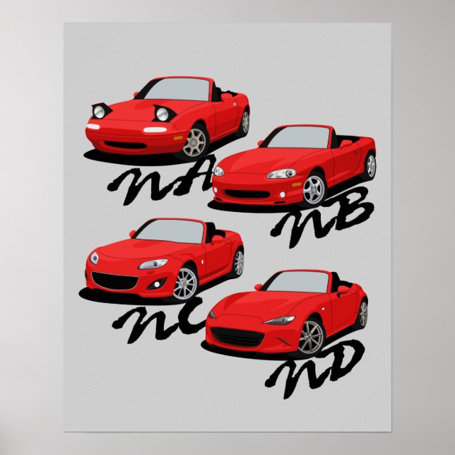 Miata Generations Poster (Front)
