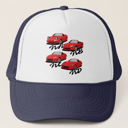 Miata Generations Trucker Hat