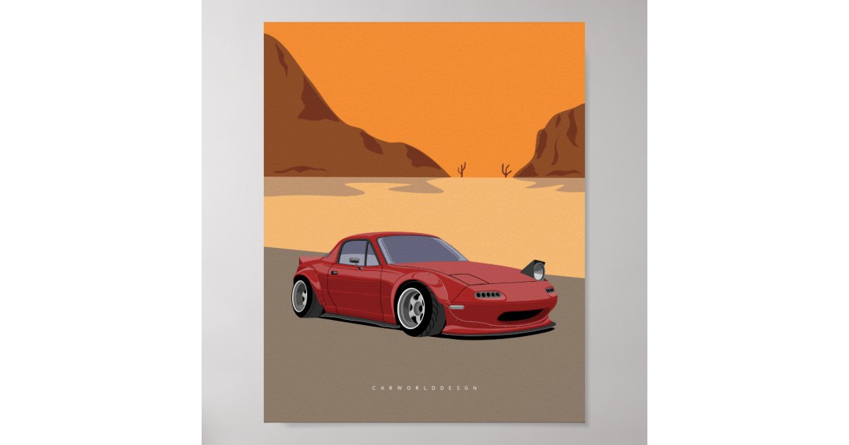 Miata MX5 Poster | Zazzle