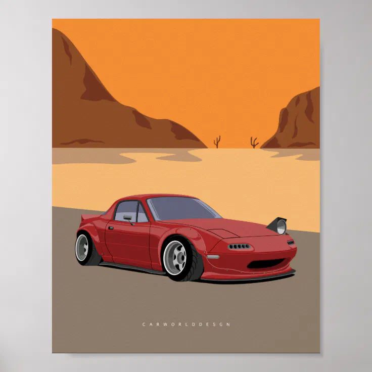 Miata MX5 Poster | Zazzle