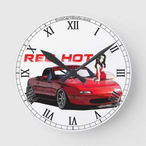 Miata MX_5 Red Hot Clock