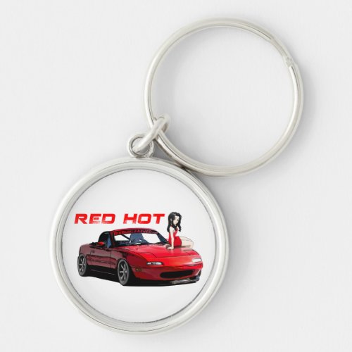 Miata MX_5 Red Hot Keychain