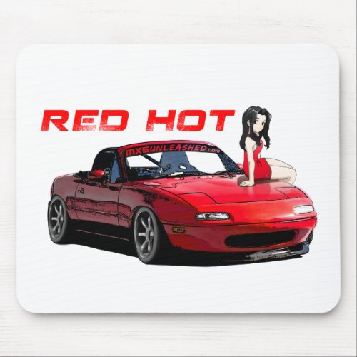 Miata MX_5 Red Hot Mouse Pad