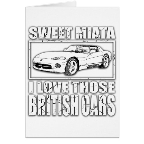 Miata Viper british car joke