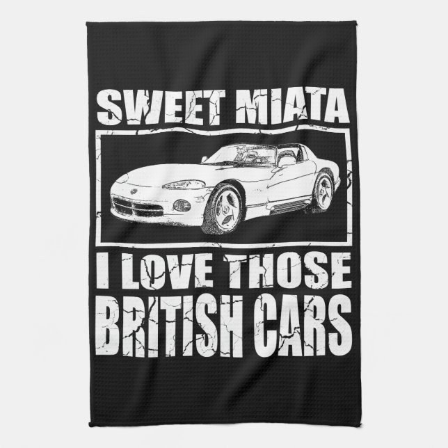 Miata Viper british car joke Towel (Vertical)