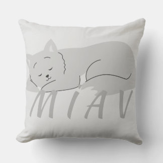Miav | A soft design Throw Pillow