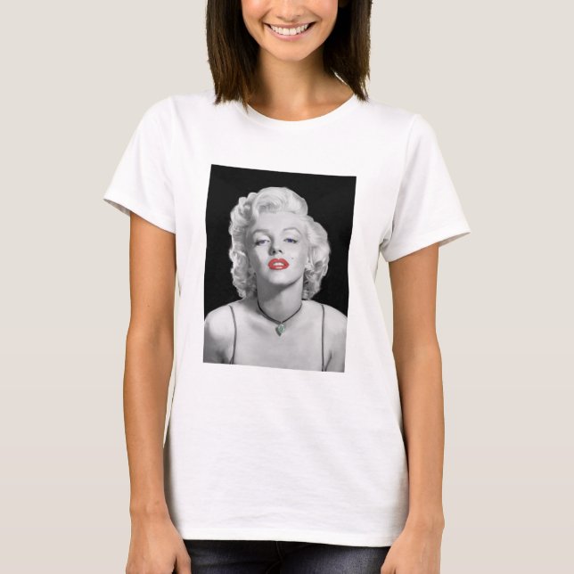 MIC01BWRD-V3 Look of Love Emerald Heart.tif T-Shirt (Front)