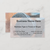 mic close up photo grunge overlay color music business card (Front/Back)