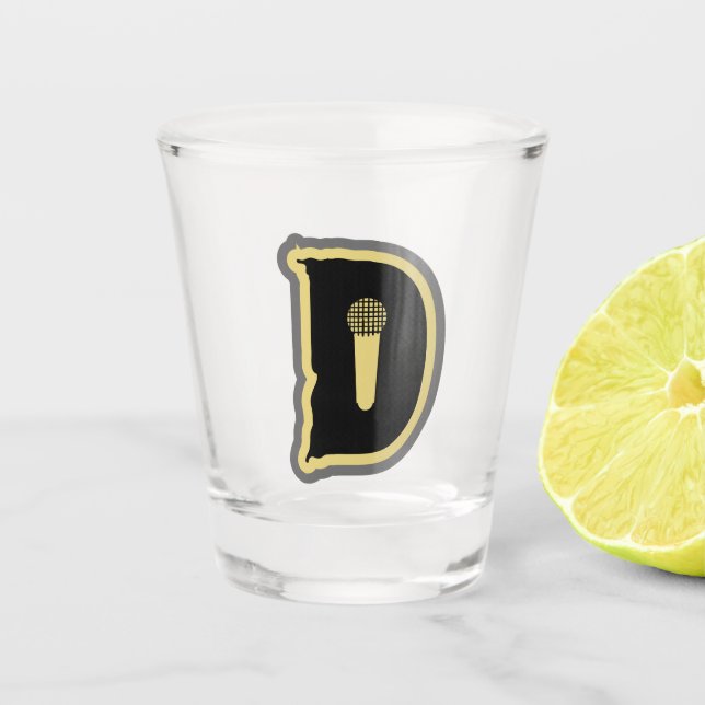 Mic D Logo Shot Glass (Front)