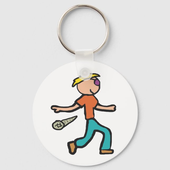 Mic Drop Keychain (Front)