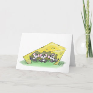 Mic, Mac And Moe’s Feast Of Thanksgiving Art Card