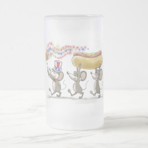 Mic, Mac & Moe's Happy 4th of July Frosted Mug