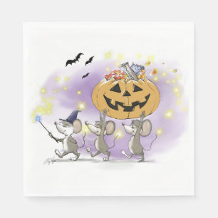 Mic, Mac & Moe's Happy Halloween Napkins