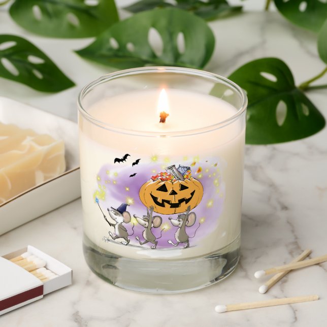 Mic, Mac & Moe's Happy Halloween Scented Candle (Lit)