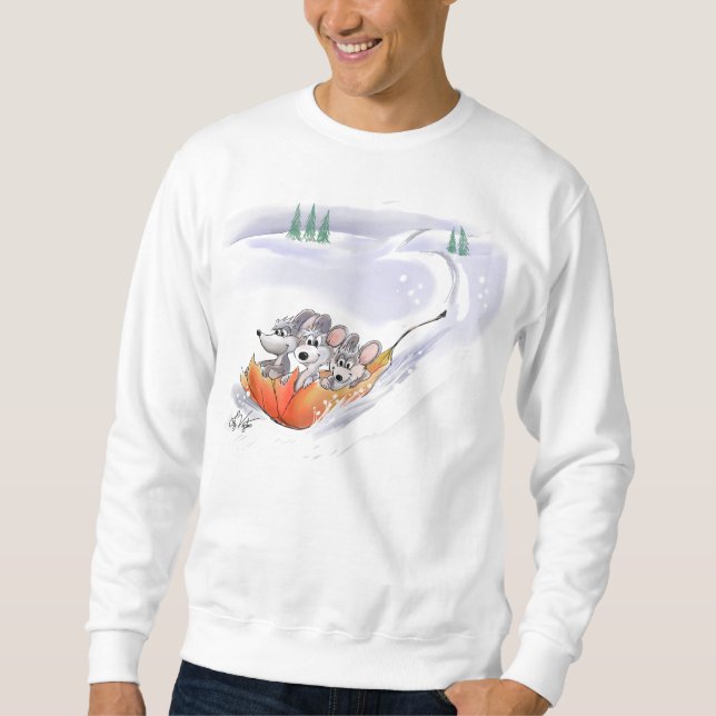 Mic, Mac & Moe's Winter Holiday Sweatshirt (Front)