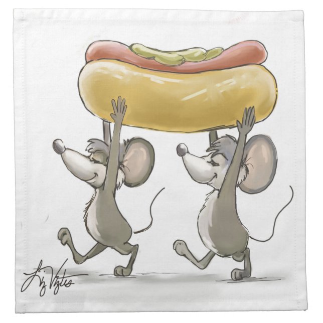 Mic & Mac's Picnic Napkins (Front)