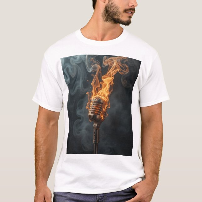 Mic on Fire T-Shirt (Front)